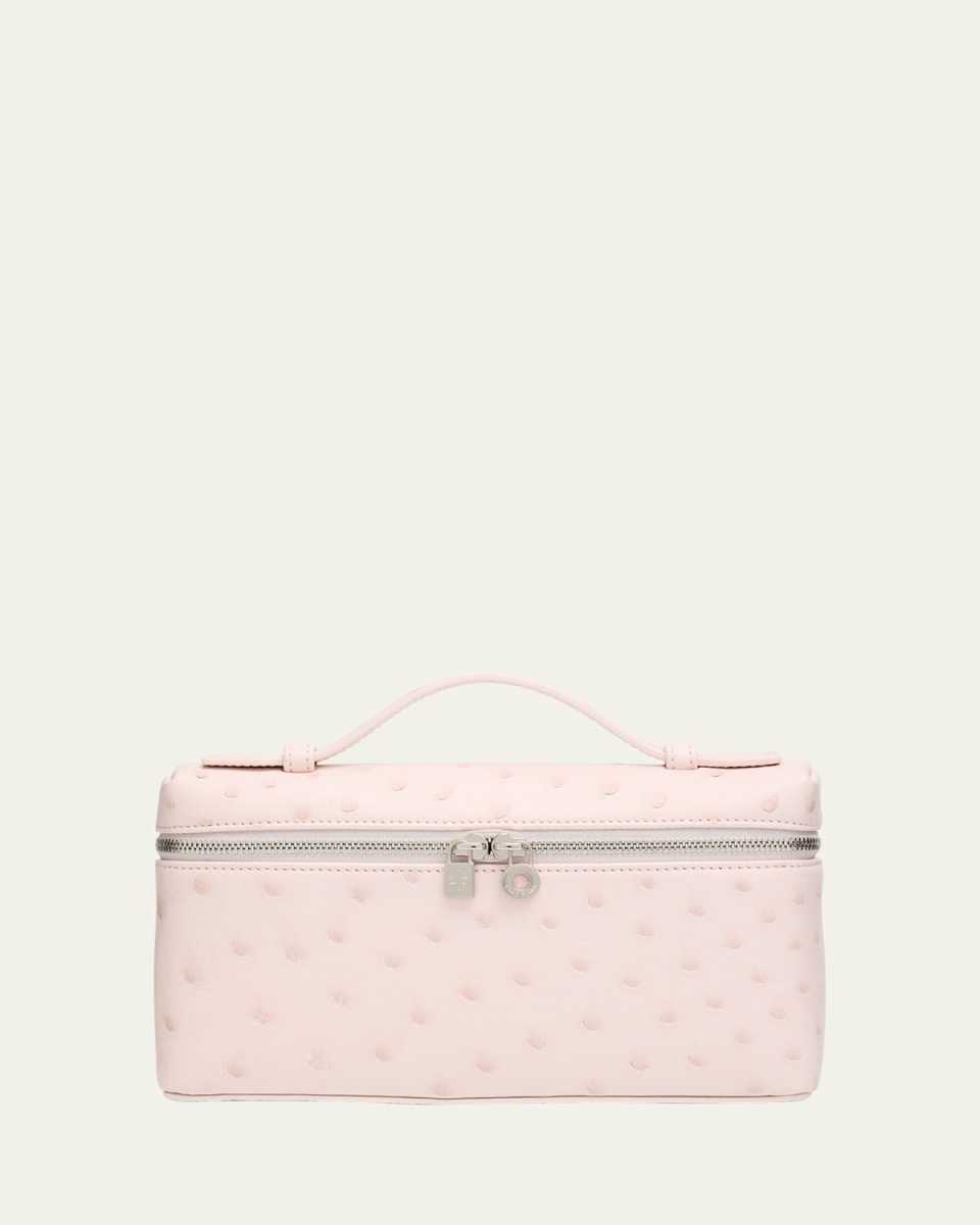Extra Pocket L19 Ostrich Leather Pouch